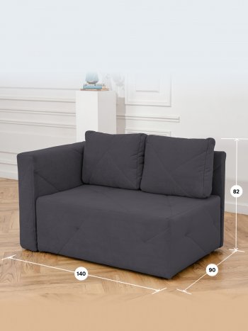 Диван 1010 графит, левый (BRENDOSS) в Алапаевске - alapaevsk.mebel-e96.ru