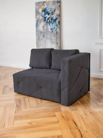 Диван 1010 графит, правый (BRENDOSS) в Алапаевске - alapaevsk.mebel-e96.ru
