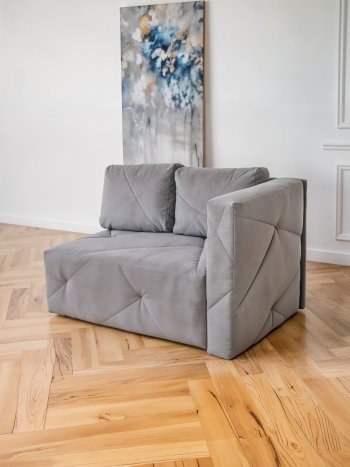 Диван 1010 серый, правый (BRENDOSS) в Алапаевске - alapaevsk.mebel-e96.ru