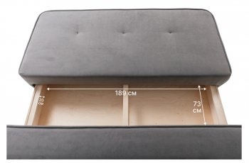 Диван-кровать 1001 серый (Brendoss) в Алапаевске - alapaevsk.mebel-e96.ru