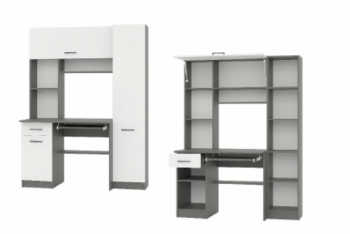Стол компьютерный Альфа графит (ГК) в Алапаевске - alapaevsk.mebel-e96.ru