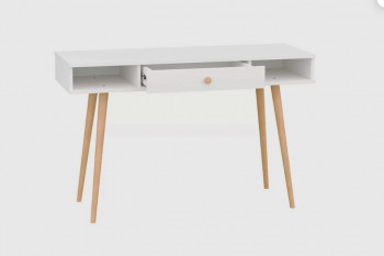 Стол письменный, арт.6-01102, белый (ГК) в Алапаевске - alapaevsk.mebel-e96.ru