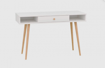 Стол письменный, арт.6-01102, белый (ГК) в Алапаевске - alapaevsk.mebel-e96.ru