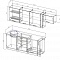 Кухонный гарнитур Бланка 2550 мм (Санвут) в Алапаевске - alapaevsk.mebel-e96.ru