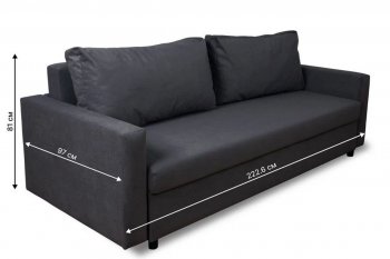 Диван 730 графит (Brendoss) в Алапаевске - alapaevsk.mebel-e96.ru