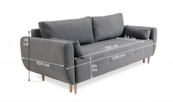Диван 920 серый (Brendoss) в Алапаевске - alapaevsk.mebel-e96.ru