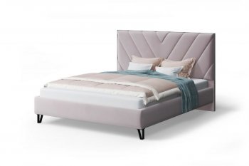 Кровать с ПМ Аделия мягкая Dusty rose (пепельная роза), 1600 (МЛК) в Алапаевске - alapaevsk.mebel-e96.ru