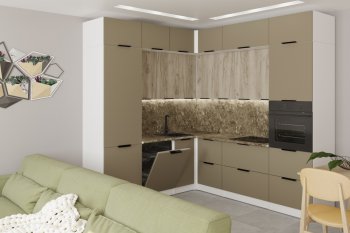 Кухонный гарнитур Альба гранд прайм 2200х2500 мм (Герда) в Алапаевске - alapaevsk.mebel-e96.ru