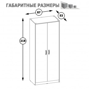 Шкаф 2-х дверный Альфа 13.42 солнечный свет в Алапаевске - alapaevsk.mebel-e96.ru