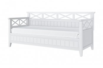 Кровать из массива Амелия белый античный (БМ) в Алапаевске - alapaevsk.mebel-e96.ru