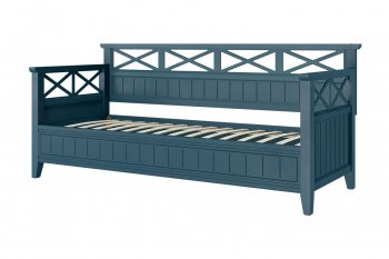 Кровать из массива Амелия сапфир без ящиков (БМ) в Алапаевске - alapaevsk.mebel-e96.ru