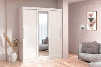 Шкаф-купе 1700 мм 3-х дверный с 1-м зеркалом (арт. 012) бодега (Диал) в Алапаевске - alapaevsk.mebel-e96.ru