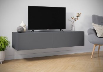 Навесная тумба под ТВ Айден ТБН06-1400 серый (ИЦ) в Алапаевске - alapaevsk.mebel-e96.ru | фото