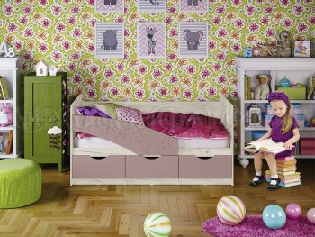 Кровать Бабочки Шарли пинк (Миф) в Алапаевске - alapaevsk.mebel-e96.ru