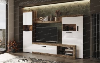 Стенка Бастон белый (Эра) в Алапаевске - alapaevsk.mebel-e96.ru