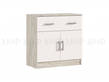 Комод 1 ящик 2 двери Бася крафт/кашемир (Миф) в Алапаевске - alapaevsk.mebel-e96.ru