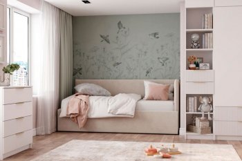 Диван-кровать Бенто с ПМ, велюр Крем (ДСВ) в Алапаевске - alapaevsk.mebel-e96.ru