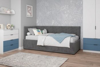 Диван-кровать Бенто с ПМ, велюр Маус (ДСВ) в Алапаевске - alapaevsk.mebel-e96.ru
