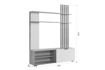 Мини-стенка Бери (Мебельсон) в Алапаевске - alapaevsk.mebel-e96.ru