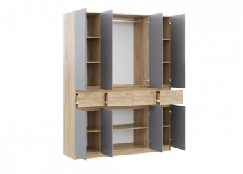 Спальный гарнитур Бостон Лайт серый (Стиль) в Алапаевске - alapaevsk.mebel-e96.ru