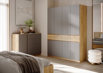 Шкаф 1600 мм Бостон Лайт ШК-004 серый (Стиль) в Алапаевске - alapaevsk.mebel-e96.ru