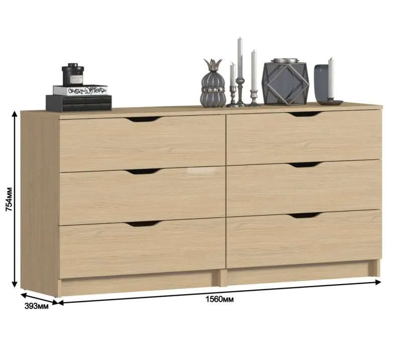 Комод Бруклин СБ-3252/1 (Дуб Винченца) (СП) в Алапаевске - alapaevsk.mebel-e96.ru