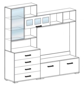 Стенка Яна ТВ 751 (СтендМ) в Алапаевске - alapaevsk.mebel-e96.ru