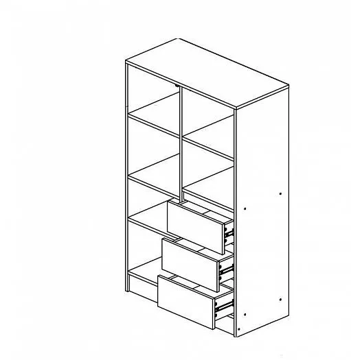 Шкаф комбинированный Челси Color (Миф) в Алапаевске - alapaevsk.mebel-e96.ru