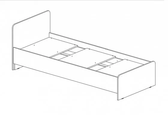 Кровать детская Челси Color (Миф) в Алапаевске - alapaevsk.mebel-e96.ru