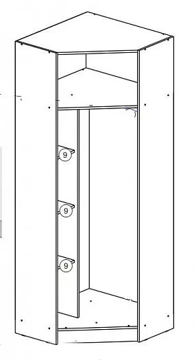 Шкаф угловой Челси Color (Миф) в Алапаевске - alapaevsk.mebel-e96.ru