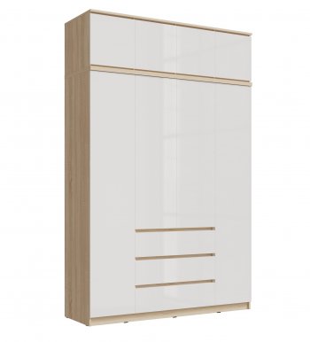 Шкаф 1600 мм Челси с антресолью сонома (Миф) в Алапаевске - alapaevsk.mebel-e96.ru