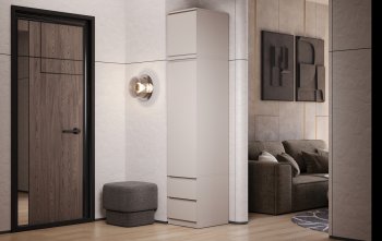 Пенал Челси 450 мм с антресолью Кашемир (Миф) в Алапаевске - alapaevsk.mebel-e96.ru