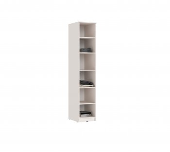 Пенал 400 мм Челси (1 створка) с антресолью, Кашемир (Миф) в Алапаевске - alapaevsk.mebel-e96.ru