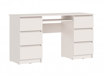 Письменный стол Челси 6 ящиков кашемир (Миф) в Алапаевске - alapaevsk.mebel-e96.ru