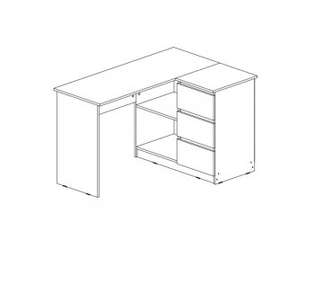 Стол письменный Челси угловой кашемир (Миф) в Алапаевске - alapaevsk.mebel-e96.ru
