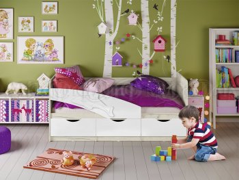 Кровать Дельфин шарли белый (Миф) в Алапаевске - alapaevsk.mebel-e96.ru