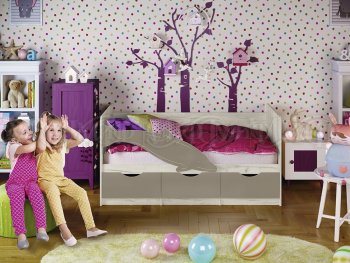 Кровать Дельфин №1 шарли мокко (Миф) в Алапаевске - alapaevsk.mebel-e96.ru