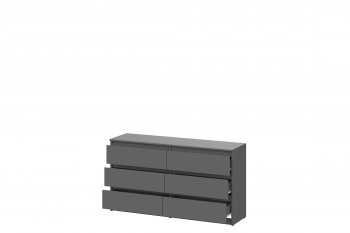 Комод 6 ящиков 1380 мм Денвер (СВ) в Алапаевске - alapaevsk.mebel-e96.ru