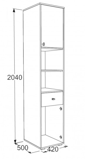 Набор детской мебели Омега-18 (модульная) в Алапаевске - alapaevsk.mebel-e96.ru