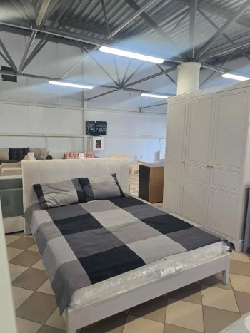 Кровать из массива Джали льняной (БМ) в Алапаевске - alapaevsk.mebel-e96.ru