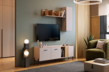 Стенка Доминика модульная  (Мебельсон) в Алапаевске - alapaevsk.mebel-e96.ru