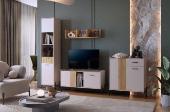 Стенка Доминика модульная  (Мебельсон) в Алапаевске - alapaevsk.mebel-e96.ru