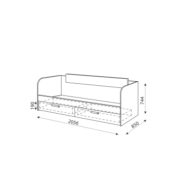 Кровать с ящиками Дуглас М13 (Риннер) в Алапаевске - alapaevsk.mebel-e96.ru