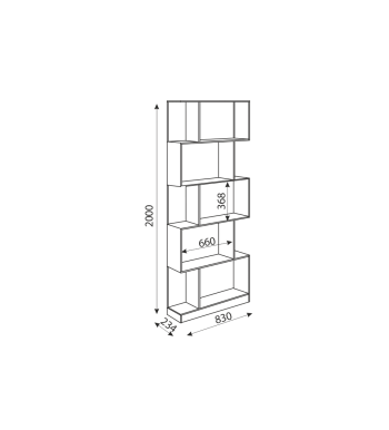 Стеллаж Дуглас М05 (Риннер) в Алапаевске - alapaevsk.mebel-e96.ru