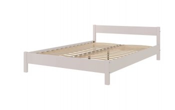 Кровать из массива Эби Льняной (БМ) в Алапаевске - alapaevsk.mebel-e96.ru