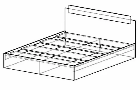 Кровать двуспальная Эко 1400 белый (Эра) в Алапаевске - alapaevsk.mebel-e96.ru