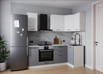 Угловой кухонный гарнитур Элеганция 2200*1000 мм (Sanvut) в Алапаевске - alapaevsk.mebel-e96.ru