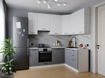 Угловой кухонный гарнитур Элеганция 2200*1600 мм Sanvut в Алапаевске - alapaevsk.mebel-e96.ru