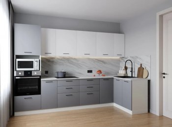 Угловой кухонный гарнитур Элеганция 3200*1400 мм (Санвут) в Алапаевске - alapaevsk.mebel-e96.ru