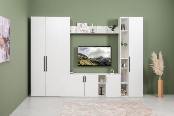 Стенка Эйр модульная, белый (Моби) в Алапаевске - alapaevsk.mebel-e96.ru